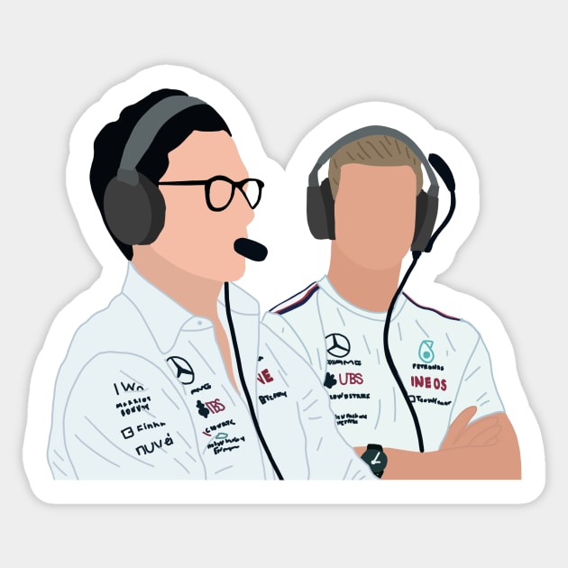 Toto and Mick Sticker by CalliesArt